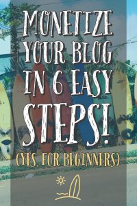 Monetize Your Blog in 6 Easy Steps!