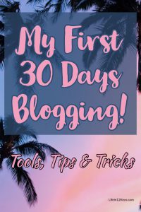 My First 30 Days Blogging