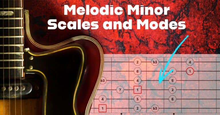 Melodic Minor Scale and Modes for Guitar | Life In 12 Keys
