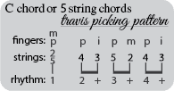 5-string-travis picking 2