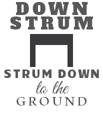 guitar Down Strum