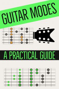 Guitar Modes - A Practical guide to learning modal shapes across the guitar neck. Includes traditional block shapes, chord forms and modern 3 note per string guitar shapes. Includes Free 16 Page PDF mini-book.