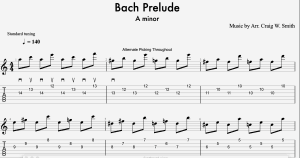 Bach Prelude Picking Etude