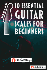 Guitar Scales for beginners. 10 Essential scales for beginning guitarists. Includes free PDF mini-book lesson in TAB and standard notation.