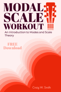 The New Modal Scale Workout 2.0 An Introduction to Modes and Scale Theory for Guitarists This Modal Workout started off as a hand written scribble on some music paper that I handed out to my guitar students as a challenging exercise. Now I'm offering it as a FREE 45 PAGE BOOK