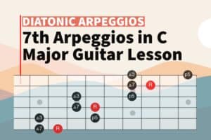 Diatonic arpeggios for guitar